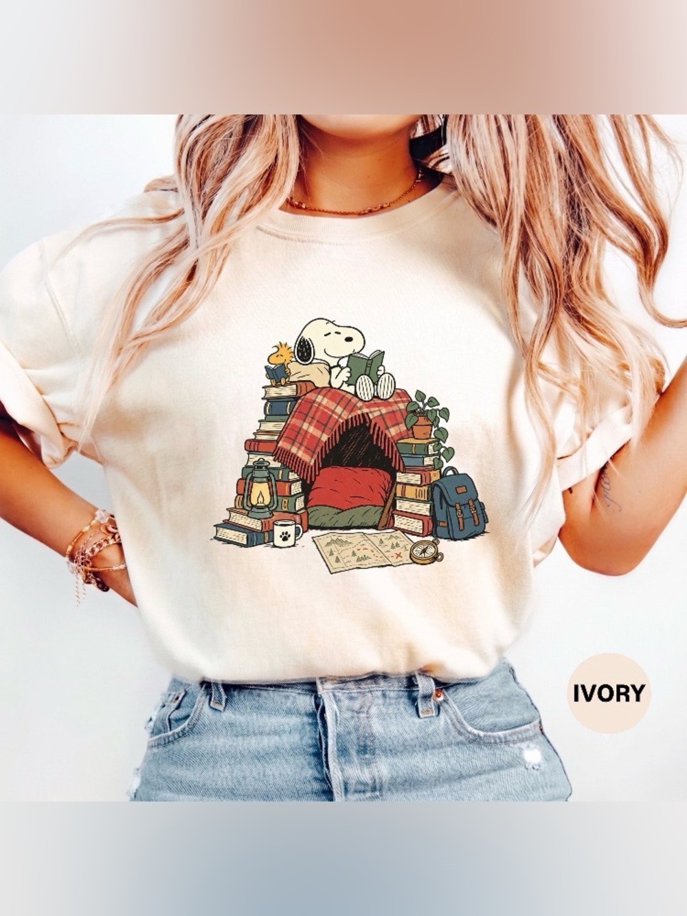 Comfort Colors Book Lover T-Shirt, Reading Dog T-Shirt, Library Graphic Tee